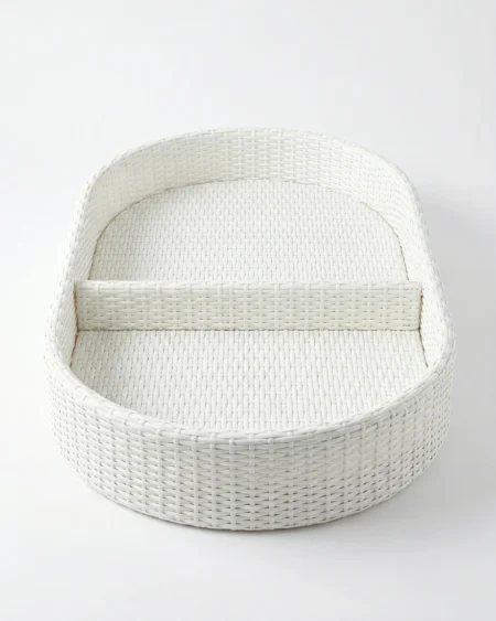 White floating tray with rope design for pool Craftnika